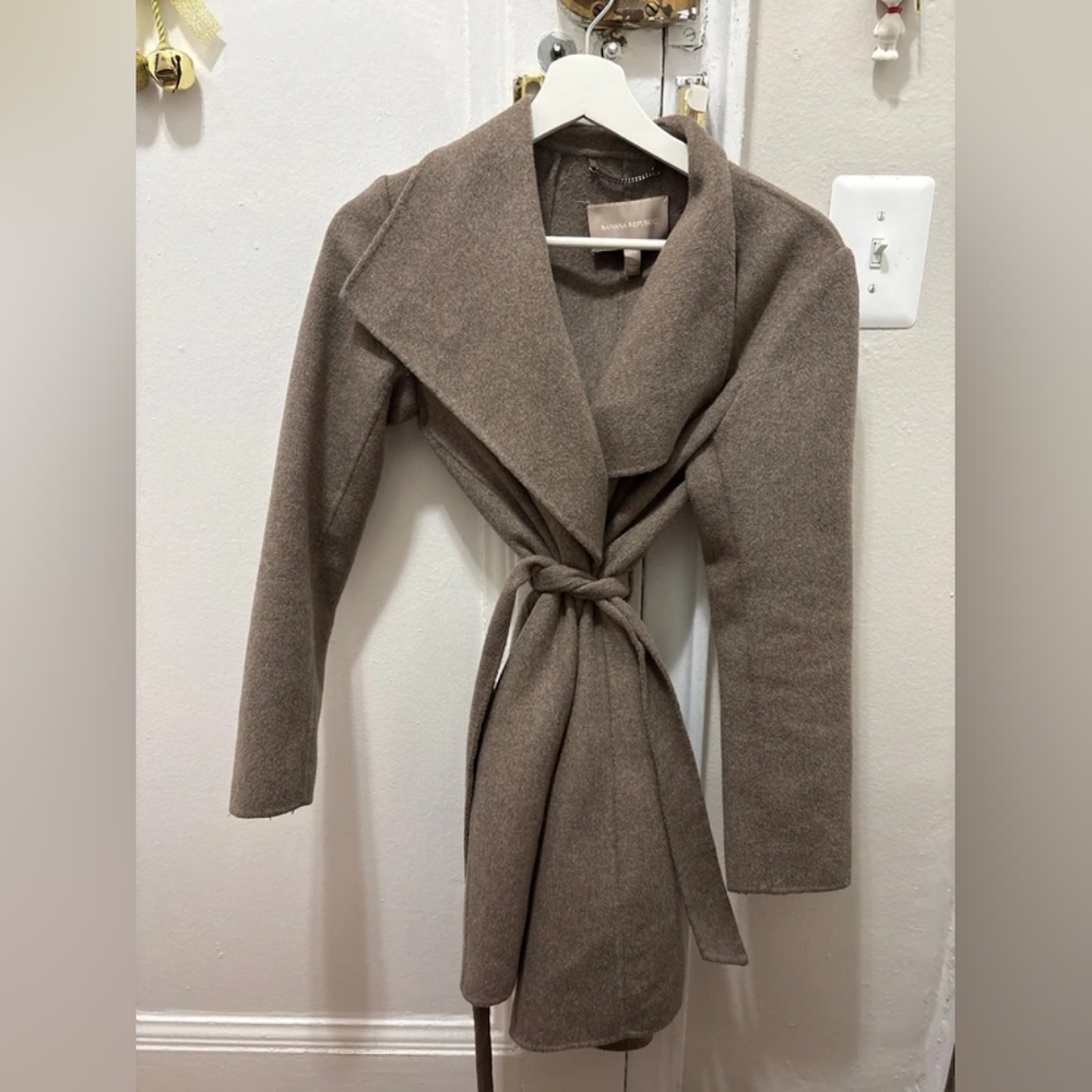 Banana Republic Brown Belted Coat